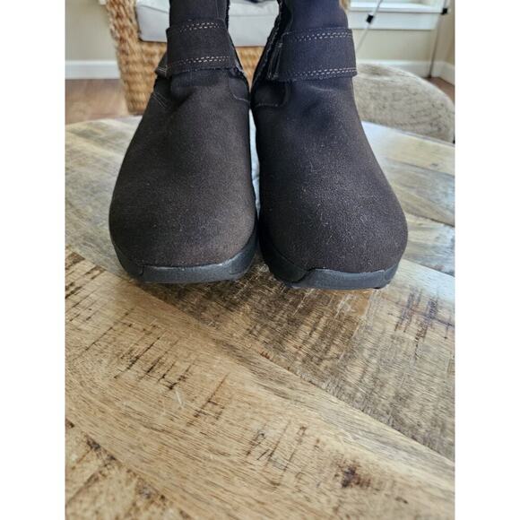 Skechers Shape Up Boot Women Sz 9 Nubuck Suede Leather Fleece Line NWOB Brown - Picture 10 of 13